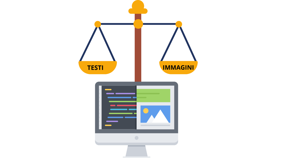Strategie email marketing: Slide equilibrio tra testi e immagini